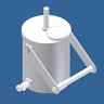US SS-4 8-liter TFE fluoropolymer churn splitter